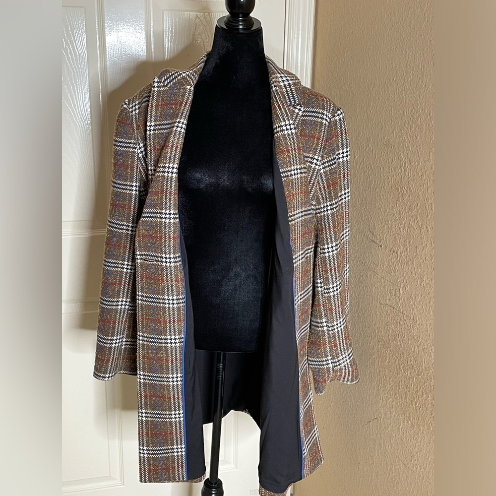 Court & Rowe Womens Car Coat Topper Jacket Front Button Tweed Plaid Cute XL‌‌‌‍‍ - Picture 6 of 10